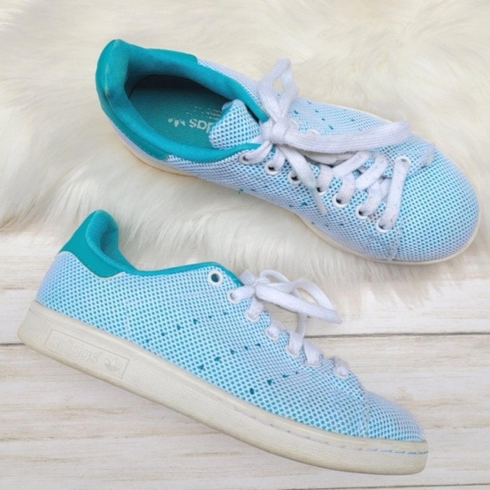 Adidas Stan Smith Adicolor Trainers Sneakers Men's 5.5 Teal Blue Green White